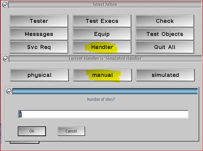 Figure 2: Handler > manual > Number of Sites window